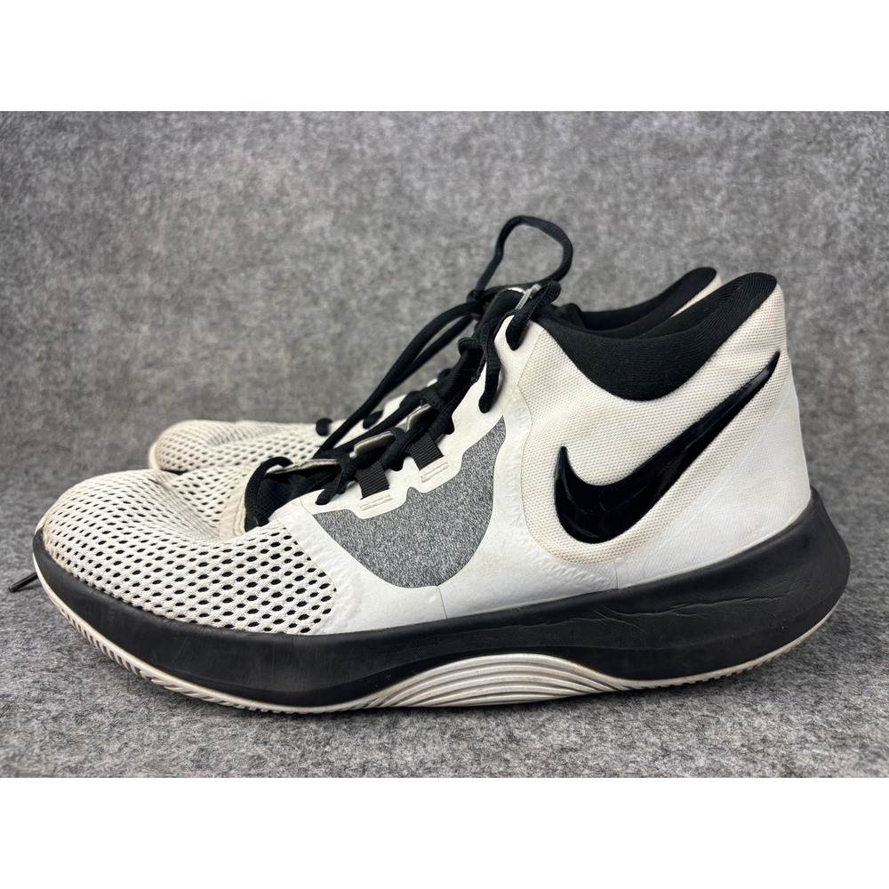 Nike Air Precision II Basketball Shoes Mens 11 White Black AA7069-100